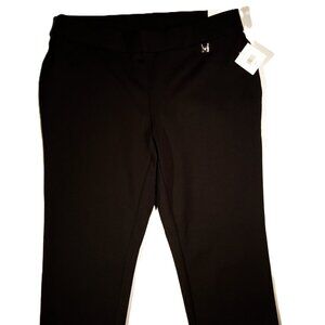 RAFAELLA Pants sz 16W  Black  Slim Leg  Pull-On Trouser  Comfort Waistband  NWT